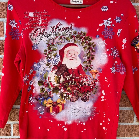 Studio Gem Q. Christmas Santa Top - Picture 2 of 4